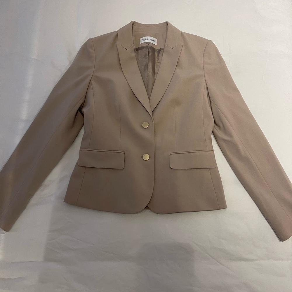 Calvin Klein Tan Blazer - Size 4